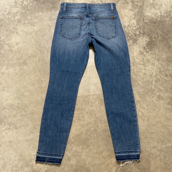 Joes Jeans Womens Size 28 Skinny Mid Rise Raw Hem Straight Leg‎ Blue - Picture 6 of 10